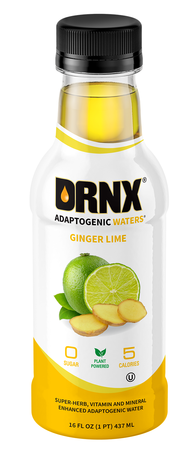 DRNX Adaptogenic Waters Ginger Lime